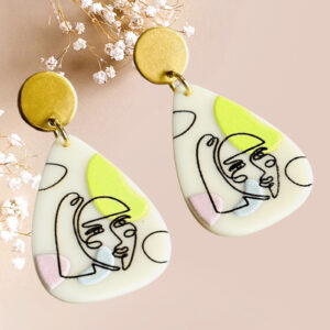 Abstract Acrylic Art Earrings