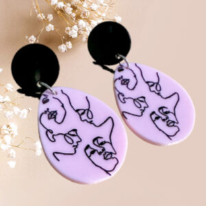 Pink Artvo Earrings